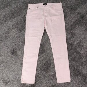 Five Four Men's Slim Jeans in Light Pink